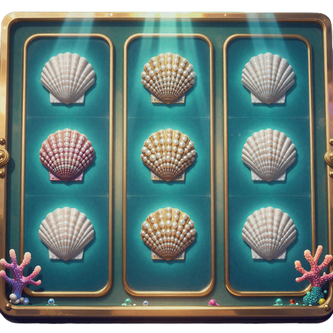 Deep Sea Pearls Online Slot mit t&uuml;rkisen Walzen und Perlen-Symbolen im tropischen Casino