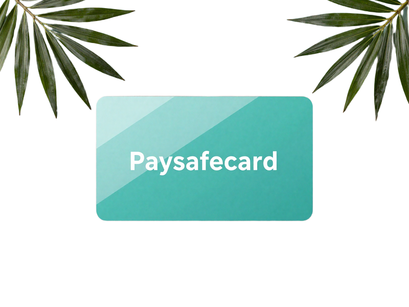 Paysafecard Zahlungslogo auf t&uuml;rkis-goldener Kachel im OnlySpins Paysafecard Casino